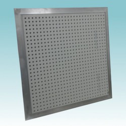 access panel with perforated board